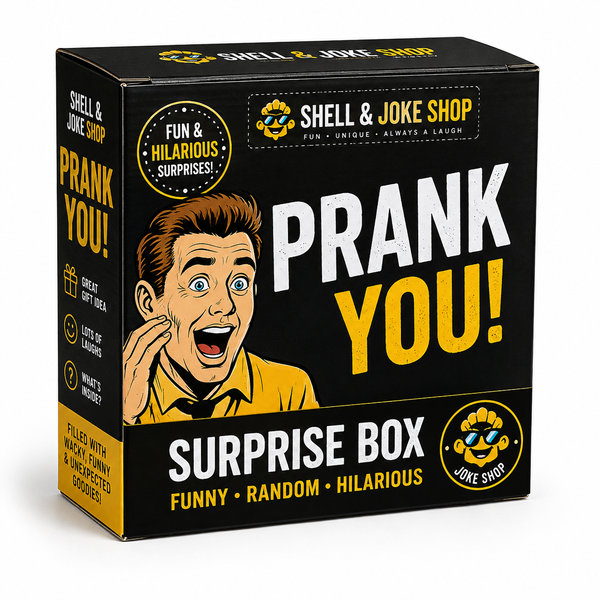 SHELL & JOKE SHOP Prank You! Surprise Box – Funny Novelty Mystery Gift