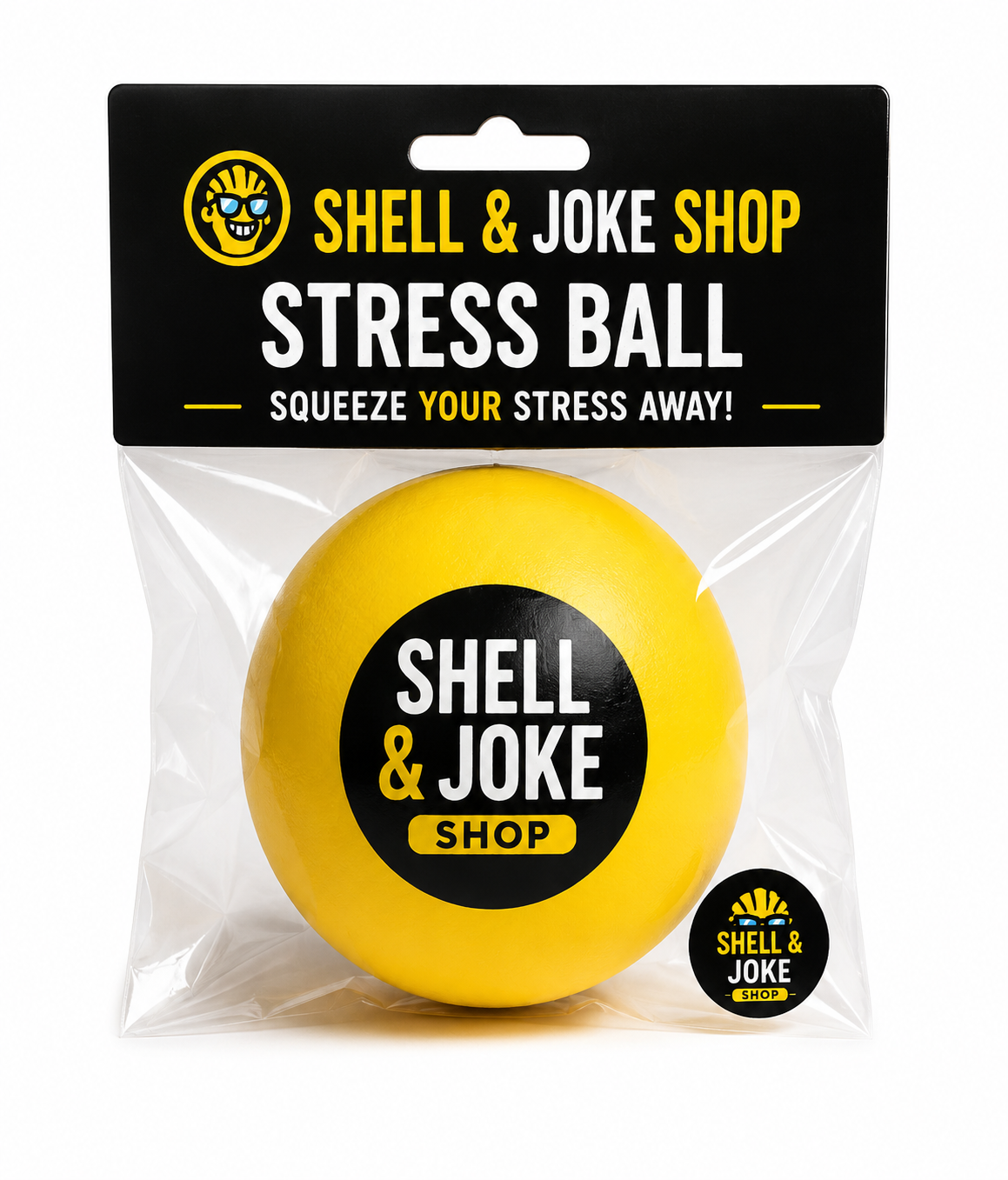 SHELL & JOKE SHOP Stress Ball – Fun Squeeze & Relax Novelty Toy